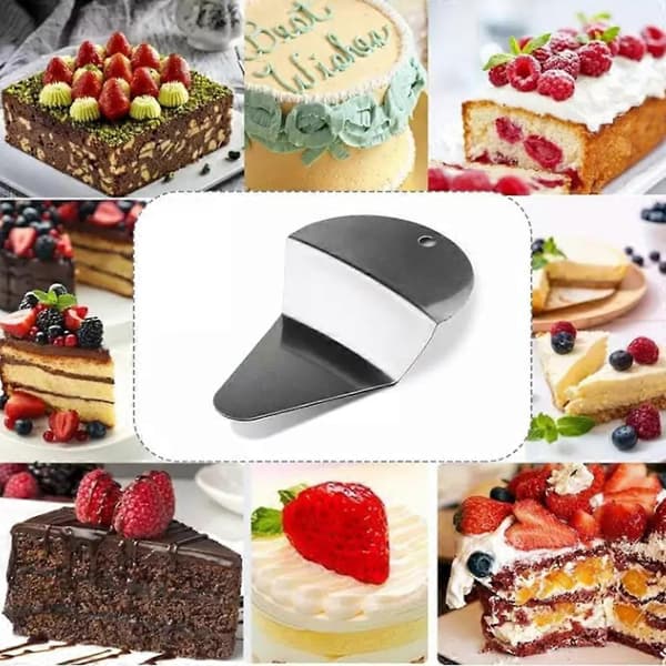 Första skivan pajspatel, triangulär pajskärare, professionell pizzatårtserver 3pcs