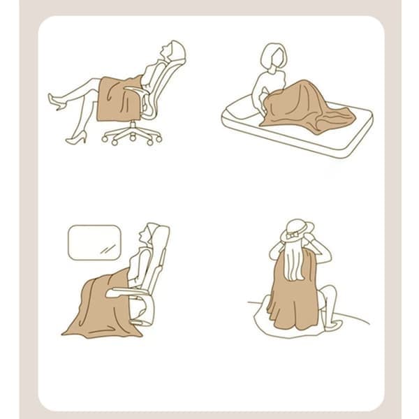Mjuk plyschpläd för soffa 100x150 (gul)