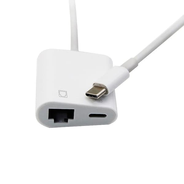 Type C OTG Ethernet -sovitin Usb C - Rj45 Ethernet Lan -verkkokaapelisovitin 100 Mb/s Type C Mo:lle