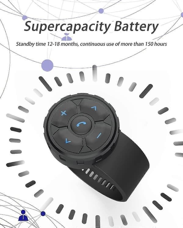 Bluetooth-fjernkontroll for smarttelefon, trådløs Bluetooth-medieknapp, fjernkontroll