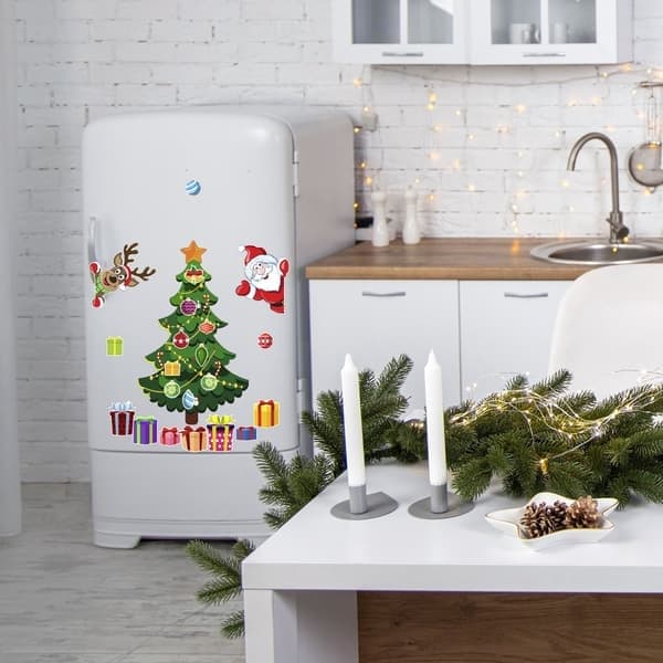Sett snømann tre magnet sett juletre magnet sett jul