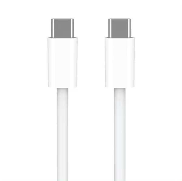 2-pakning lader kompatibel med iPhone 15 / iPhone 16 - USB-C til USB-C kabel - 3 m - lading og synkronisering - hvit hvit