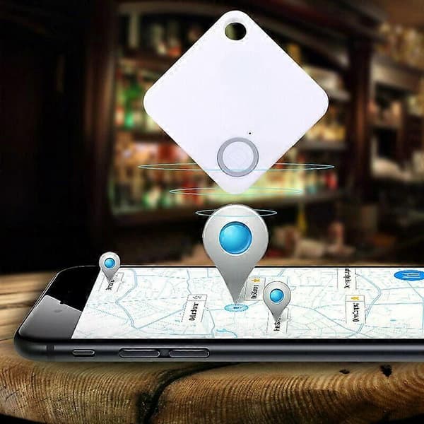 Bluetooth-kompatibel Tile Mate Tracker Nøglefinder Lokalisator Anti-tab Sporing GPS-enhed Bil GPS Tracker Hundehalsbånd Tracker Isearching Black