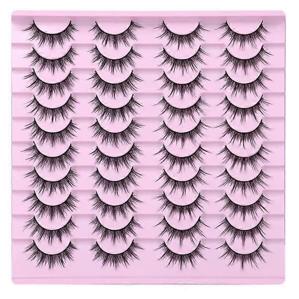 Lösögonfransar Minkfransar Fluffiga 3D Faux Mink Kattfransar