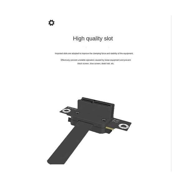 PCIe 1x förlängningskabel 90 grader, PCI-Express 3.0 1x hane till hona Riser-kabel PCI-e 1x förlängare