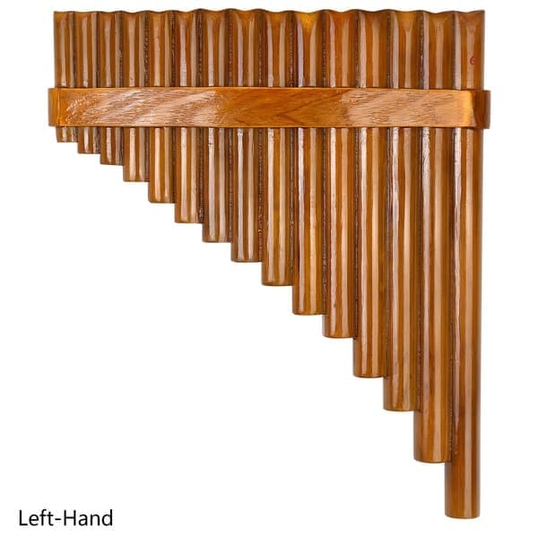 Håndlavet panfløjte 15 naturlige bambusrør Traditionelt instrument Right hand