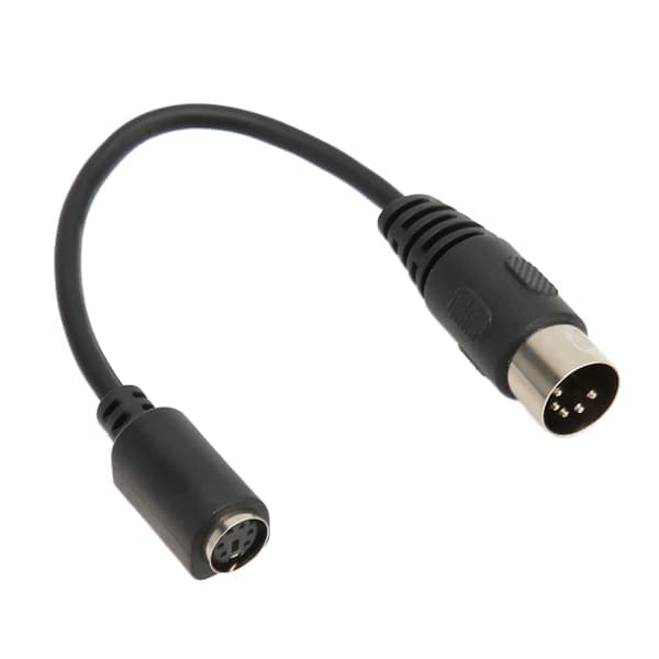 PS2 tastatur mus adapterkabel DIN 5-ben han til Mini DIN 6-ben hun 15cm