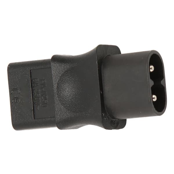IEC320 C8 til IEC320 C9 Adapter C8 Han til C9 Hun Konverter Strømkonverteringsstik AC 250V 6A 1500W