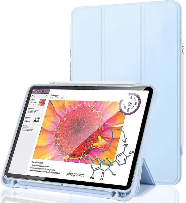 Skyddsfodral för iPad Pro 12,9 tum med pennhållare LIGHT BLUE