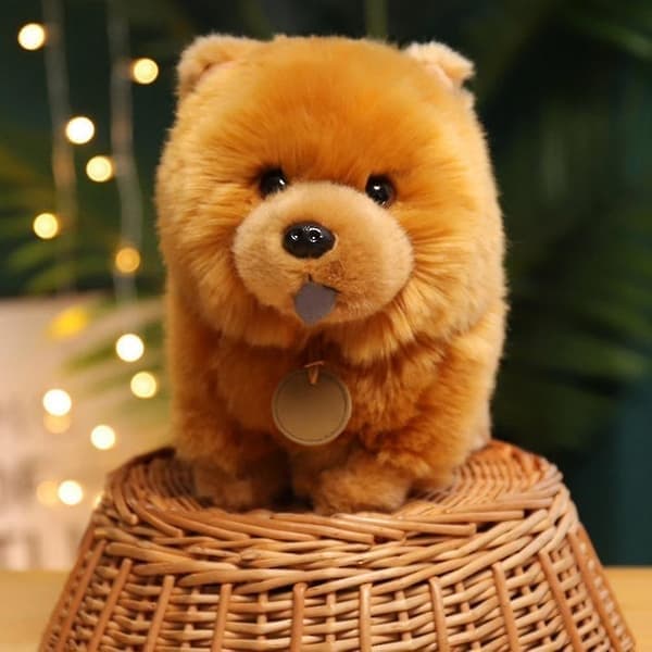 25 cm (10 tommer) Sød Chow Chow Plyslegetøj Blødt Udstoppede Dyr Krammelegetøj Pude Sofaseng Dekoration Gave