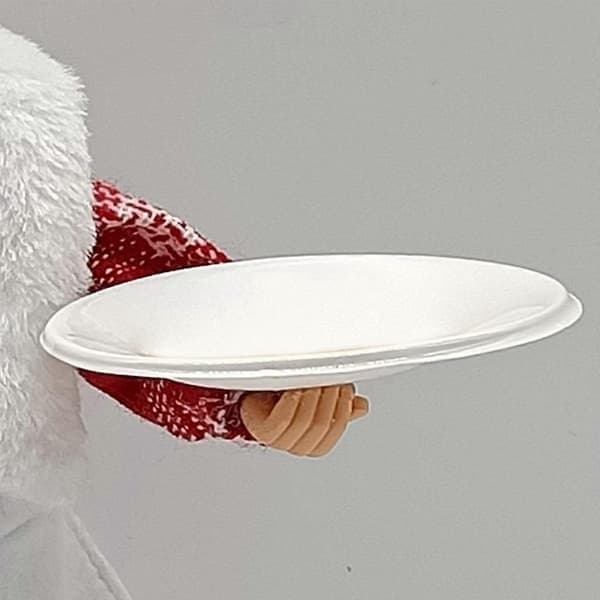 12' Kock Tomtefigurer God Jul Figurdekorationer Skrivbordsprydnader Jultomte för Dockbord Dekor Samlarobjekt Statyer