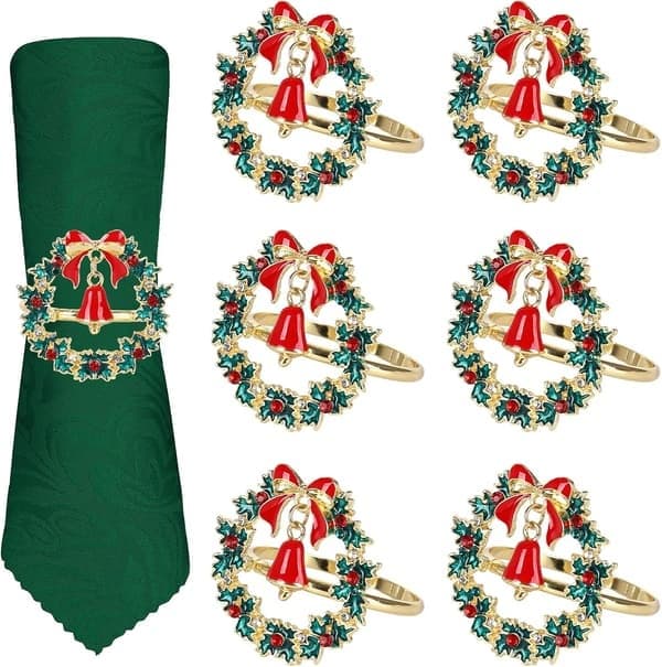 Julservettringar Krans 6 st Julservettringar, Jul