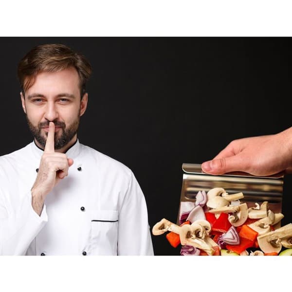 Multifunktionell kökshjälp - AIMOONSA - Universalmodell - 18/10 rostfritt stål - Grönsaksslev/spatel - Tål maskindisk