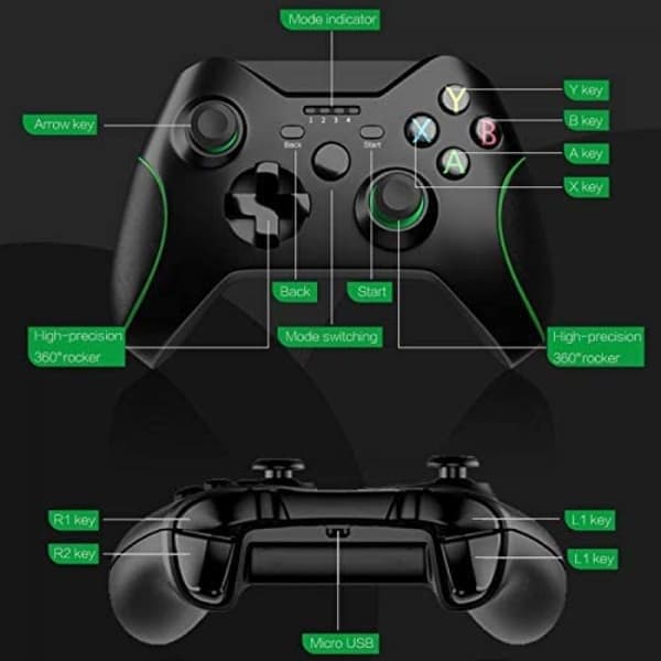 Trådløs kontroller med mottaker for Xbox One, 2,4 GHz trådløs