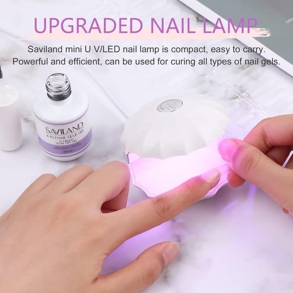 Mini LED neglelampe, bærbar USB hurtigtørrende negletørrer UV LED lys til negle, gelnegle
