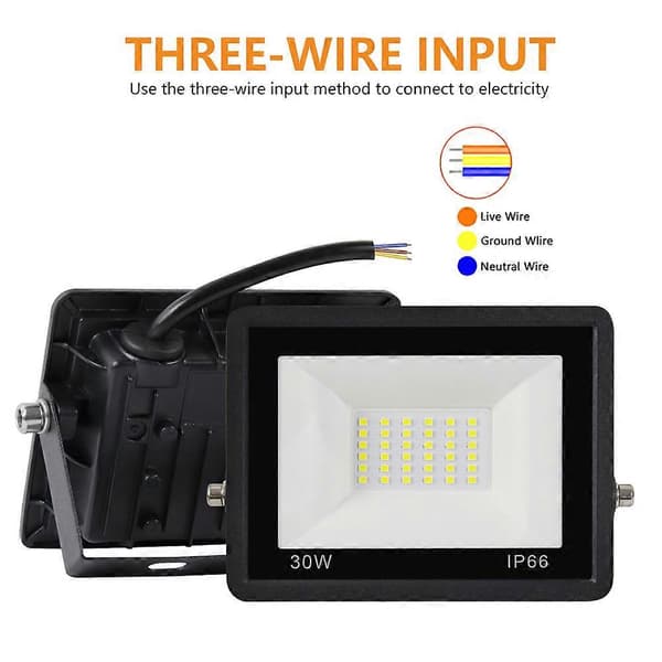 10-100W RGB-kohdevalo IP66 Vedenpitävä Pölytiivis Korkea Kirkkaus Ulkokäyttöön Puutarhaan 20W with PIR