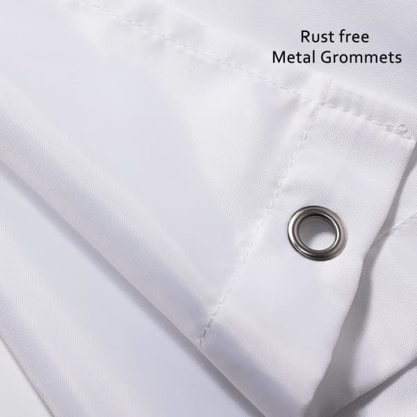 Duschdraperi - 180 x 180 cm Mögelresistent, viktad fåll, vattentätt polyestertyg, badrumsgardin med duschdraperiringar i plast