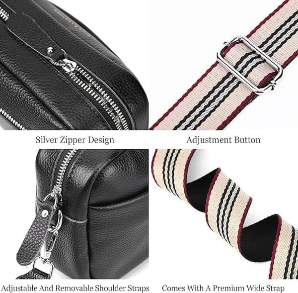 Crossbody taske til kvinder, lille ægte læder grøn