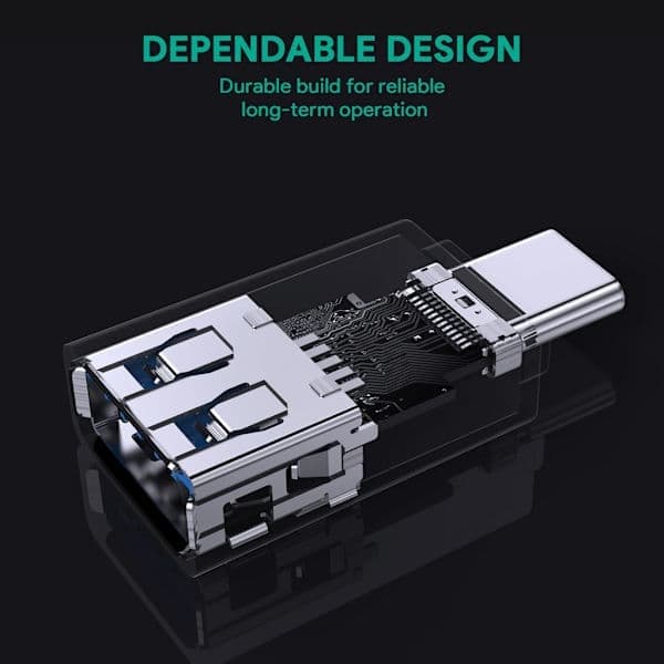 Superhurtig adapter USB-C til USB 3.0 Sort