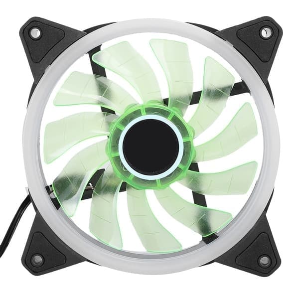 Intel LGA 2011 775 1155 1366 CPU-køler med 6 messingvarmerør Ultra Stille Blæser Aurora Grøn LED 3pin