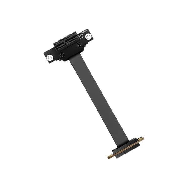 PCIe 1x förlängningskabel 90 grader, PCI-Express 3.0 1x hane till hona Riser-kabel PCI-e 1x förlängare
