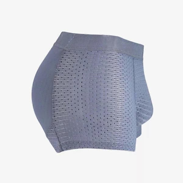 Höftlyftande boxer briefs för män, vadderade underkläder i mesh för män Dark Blue XXL