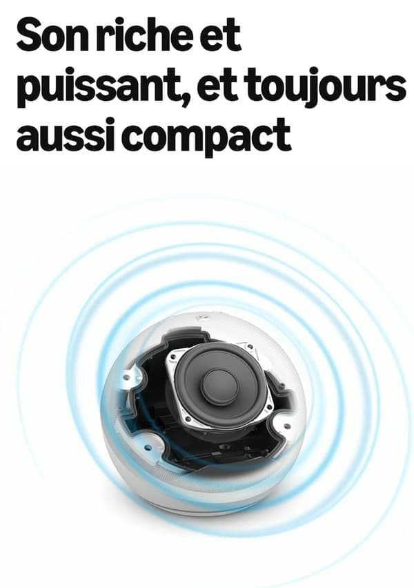 Stor Live Sound Wi-Fi og Bluetooth Smart Høyttaler med | Svart