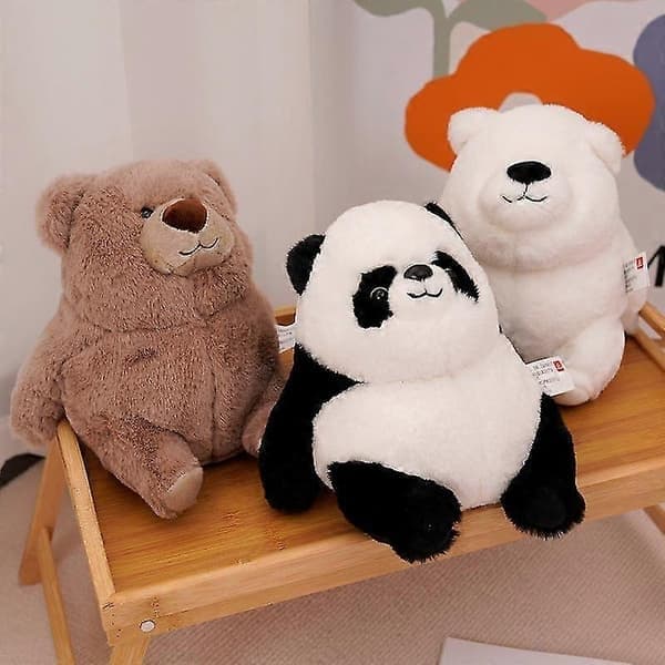 Panda docka plyschleksaker söt knubbig tygdocka kudde presentdocka för barn