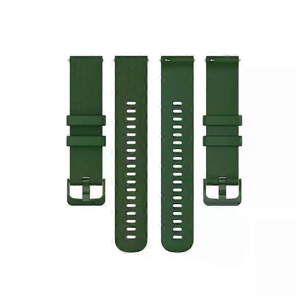 Kellotarvikkeet Vaihtokellonranneke 18mm Garmin Venu2s -kelloon Vedenpitävä Ranneke Hienkestävä Army Green A7