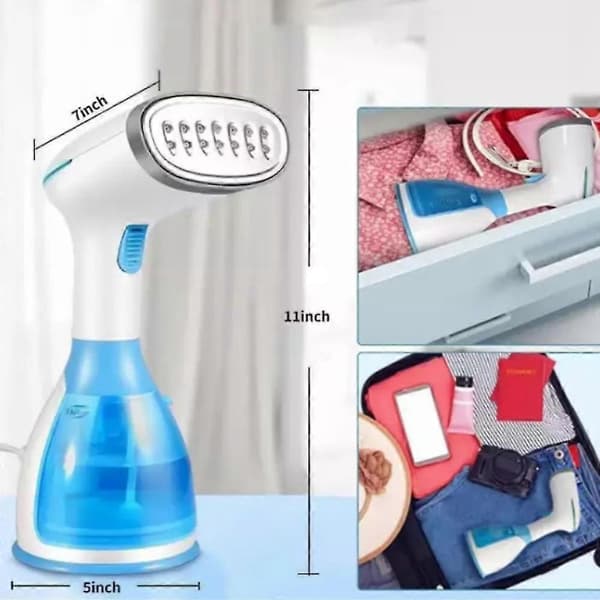 Handhållen steamer för kläder, ångstrykjärn tar bort rynkor för hemmet Blue US plug
