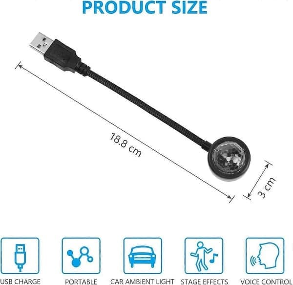 Oppgradert LED-taklampe, USB engelsk smart stemmestyring taklamper