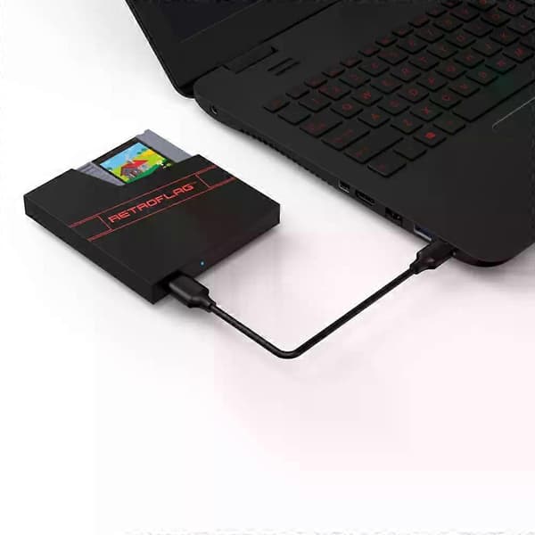 Hårddiskkabinett Bärbar 5 Gbps Retroflag Nes Android TV-spelare Hårddiskkabinett Abs-material För Nespi 4-fodral Raspberry Pi Silver Gray