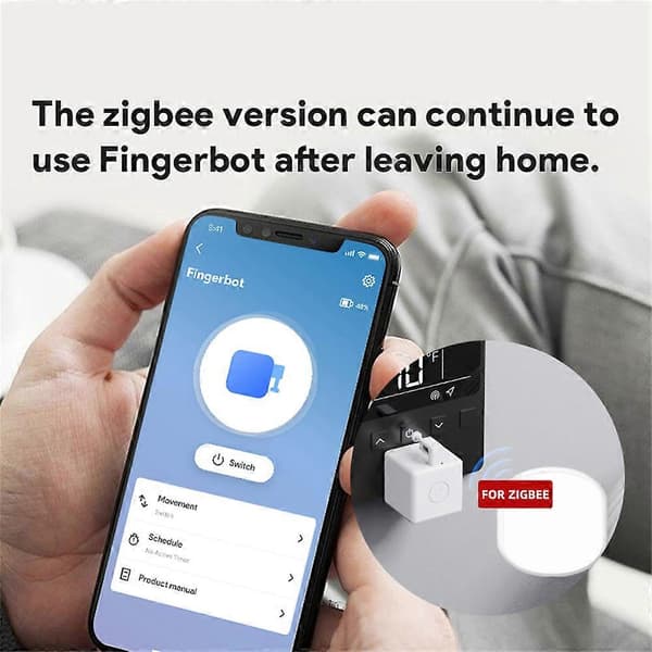 Tuya Zigbee Bluetooth Fingerbot Plus Robot Knapptryckare Switch Bot Smart Hem Fungerar med Alexa Google Home Smart Life App