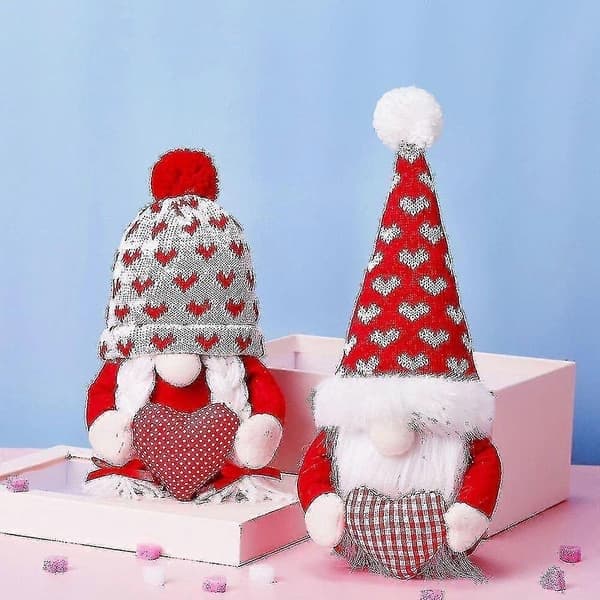 Ny pynt gave kjærlighet hjerte Valentinsdag 2022 nisse hjem romantisk leketøy