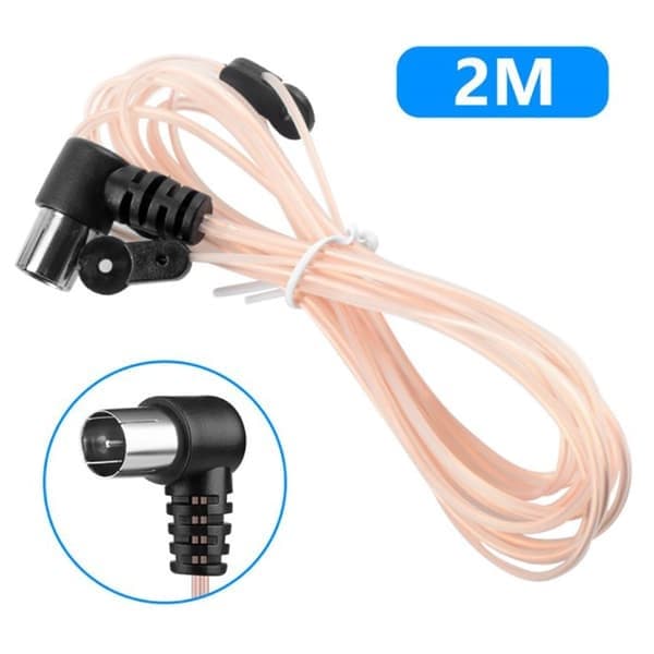 FM-antenne 75 Ohm F-type hanstik til hjemmeradio stereosignal