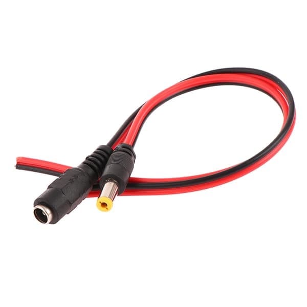 5kpl DC-virtajohdon uros-naarasliitin 12V-liitin DC-adapterikaapeliliitin A A