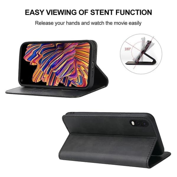 För Samsung Galaxy Xcover Pro Magnetisk Stängning Läder Telefonfodral