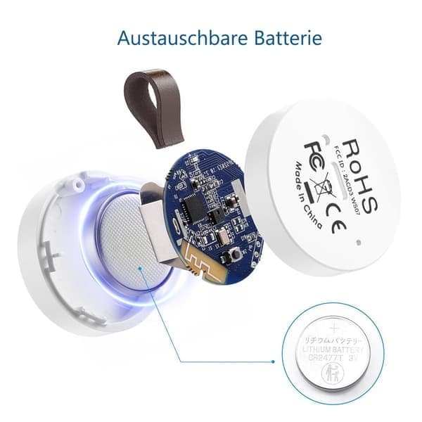 Bluetooth termometer og hygrometer med datalagring / Trådløst termometer og hygrometer med app og datavisning 2-st