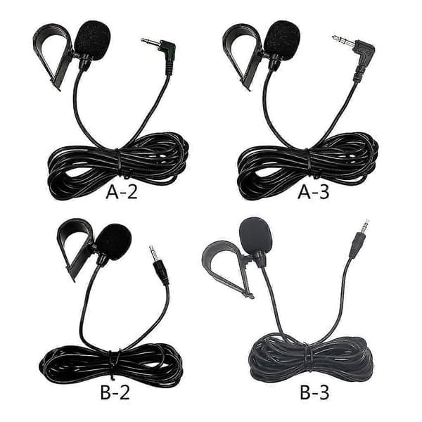Bil Audio Mikrofon 3,5 mm Klips Jack Plugg Mikrofon Stereo/mono Kablet Ekstern Mikrofon