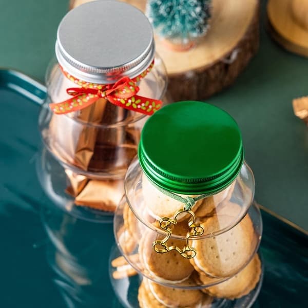 500 ml kakburk förvaringslåda söt presentförpackning transparent jul onesize