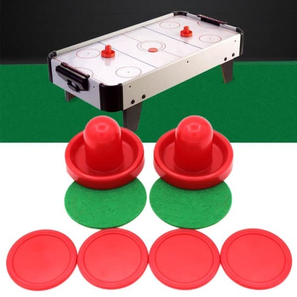 Airhockey sæt til hjemmet - Erstatningstilbehør med 4 skydere red