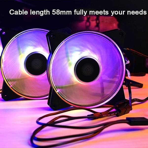 ARGB 1 til 5 3-benet 5V Fleksibel Blæser RGB Adapterkabel Computer Chassis Stik Splitter til MSI