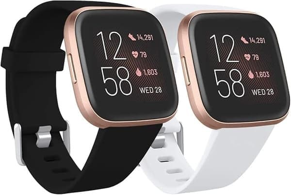 Kompatibel med Fitbit Versa armbånd/Fitbit Versa 2 armbånd, blød silikone sportsudskiftningsrem til Fitbit Versa 2/Fitbit Versa