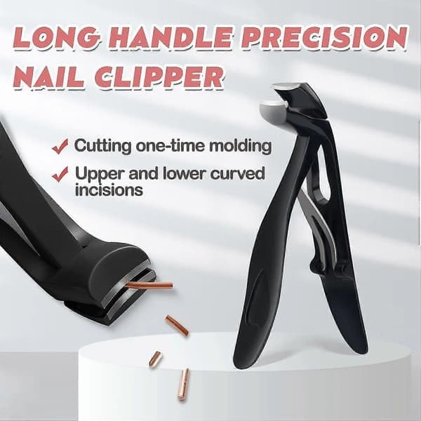 Negleklipper, negleklipper for eldre, ergonomisk stor negleklipper for eldre, negleklipper neglefilsett black