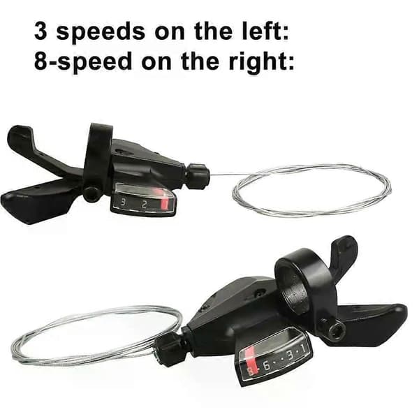 Finger Dial Högkvalitativ Växellåda Cykel Trigger Tillbehör Hög Hårdhet Spak Verktyg Svart Style A