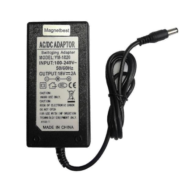 18V 2A AC DC-adapter 18V 2A 36W strömförsörjningsadapterladdare DC 5.5*2.5/5.5*2.1 mm