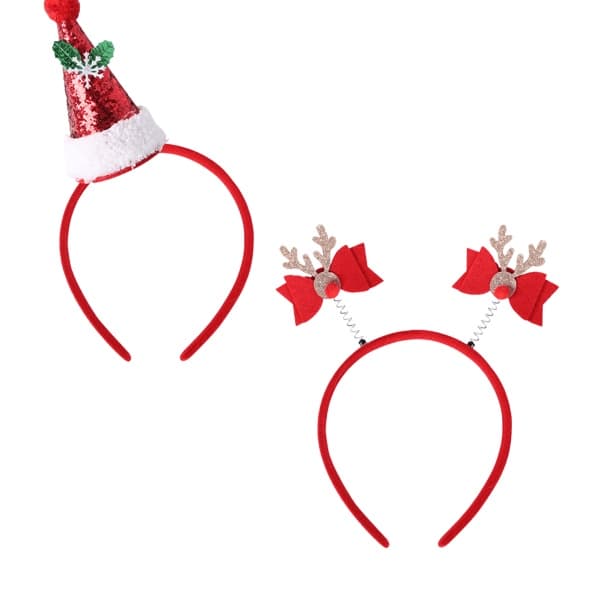 Hårbånd til jul og ferie, hårbånd til børn og voksne til udklædningsfest style 2