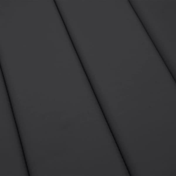 vidaXL Aurinkotuolin pehmuste musta 180x60x4 cm Oxford-kangas musta
