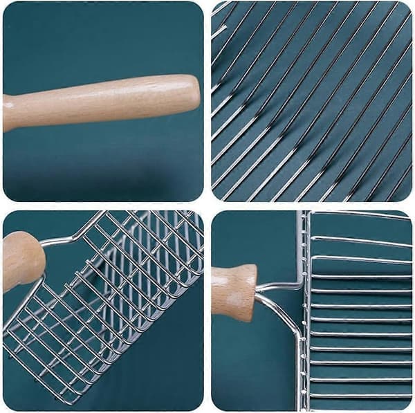 Kattespade, metallspade, med trehåndtak, kattespade, hundespade, 28 cm
