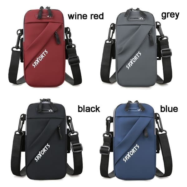 Axelväska Mini Crossbody Väskor Telefonhållare black